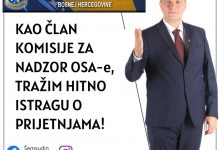 Photo of Mehmedović zatražio od OSA-e da hitno pronađe odgovorne za prijetnje Konakoviću i Nikšiću