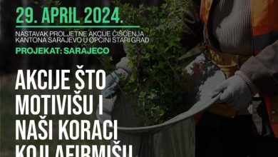 Photo of Sutra u Starom Gradu nastavak proljetne akcije čišćenja Kantona Sarajevo “Sarajeco”