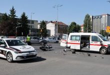 Photo of Saobraćajna nesreća na Pofalićima, motociklista se sudario s vozilom Hitne pomoći